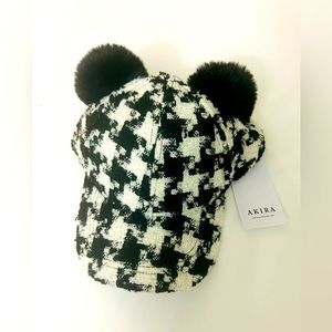 Women’s wool fabric design cap new